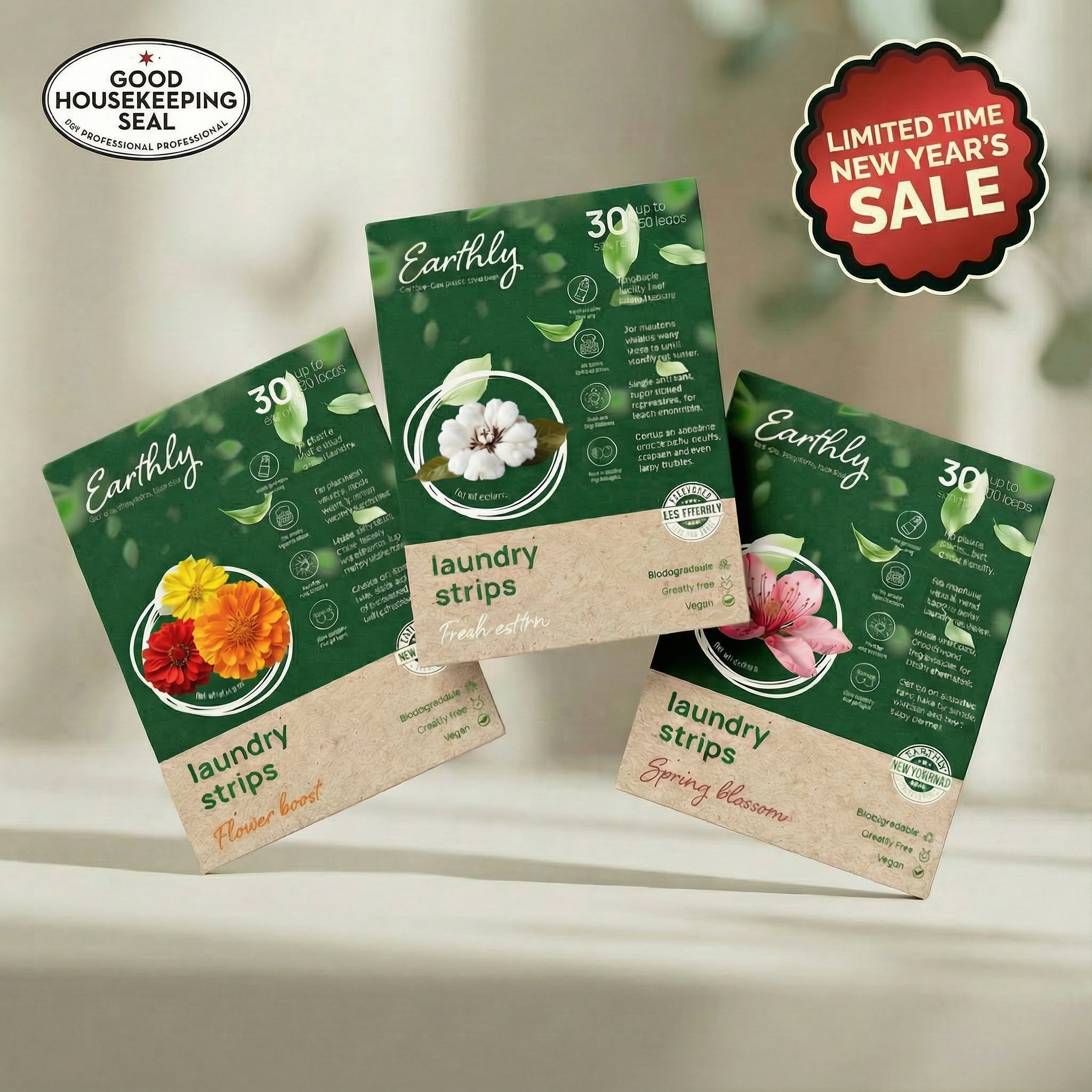 CHEMICAL-FREE LAUNDRY STRIPS