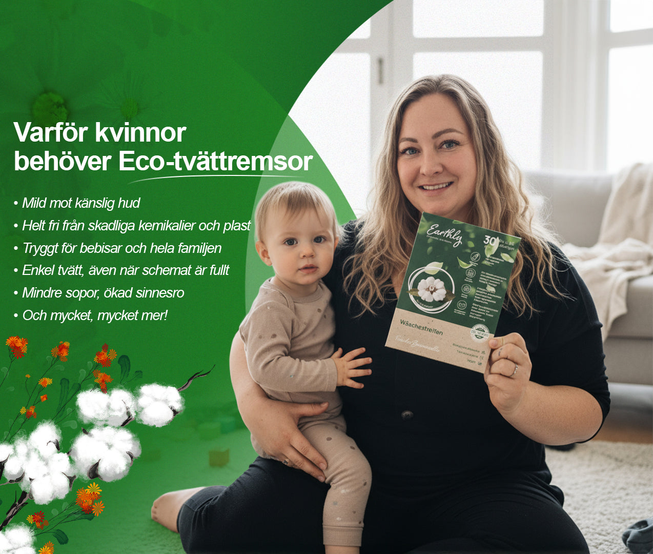 MILJÖVÄNLIGA TVÄTTREMSOR