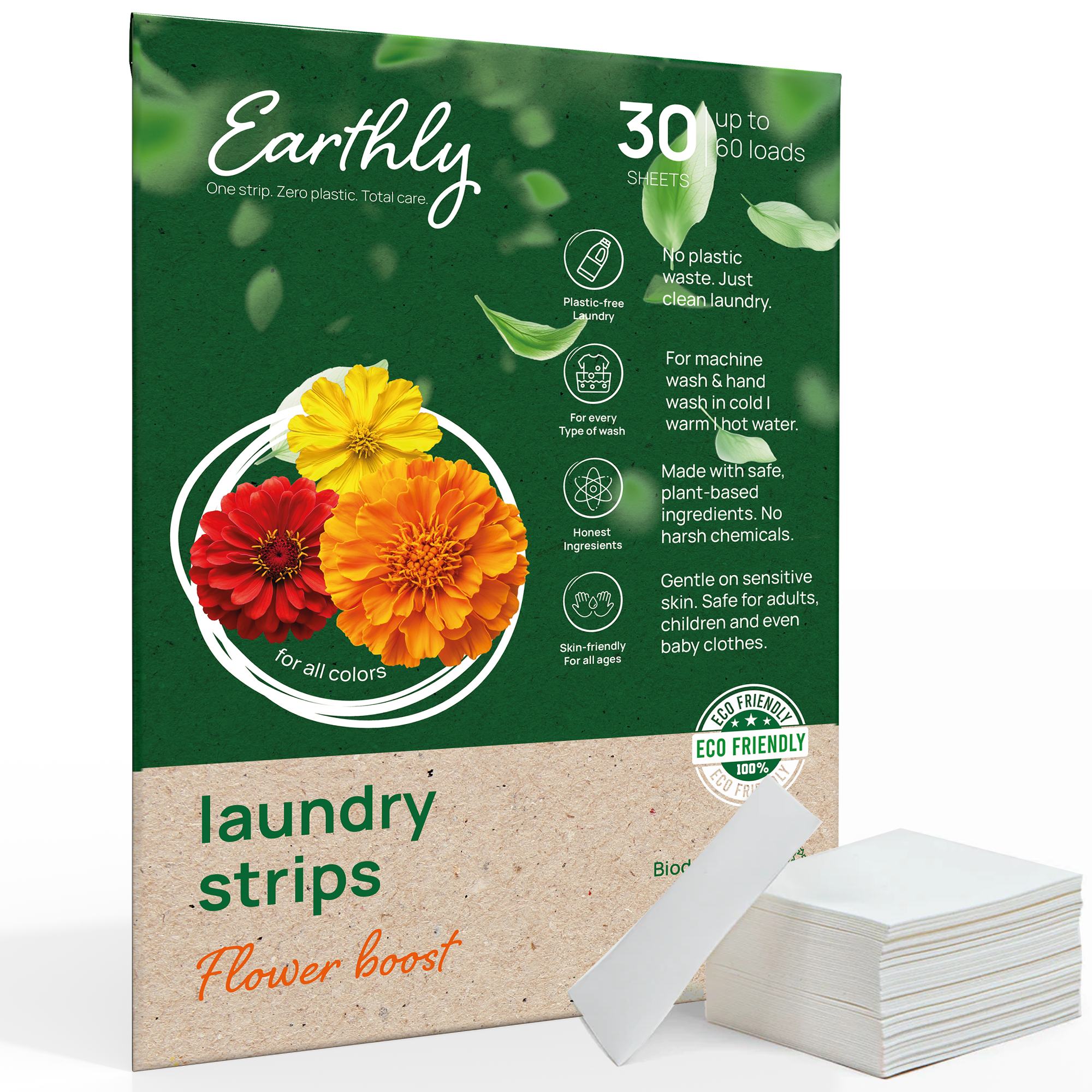 ZERO-RESIDUE LAUNDRY STRIPS.