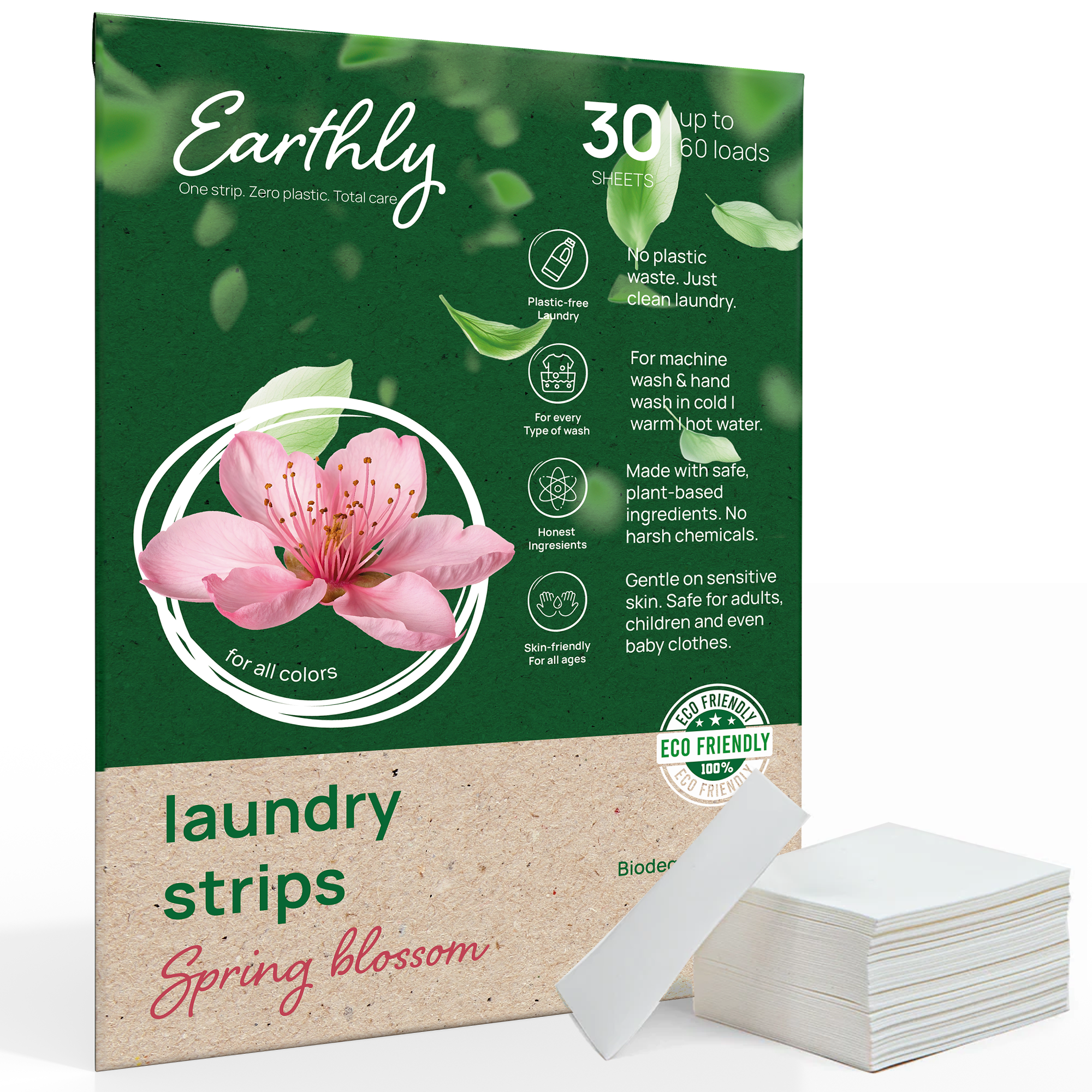 ZERO-RESIDUE LAUNDRY STRIPS.