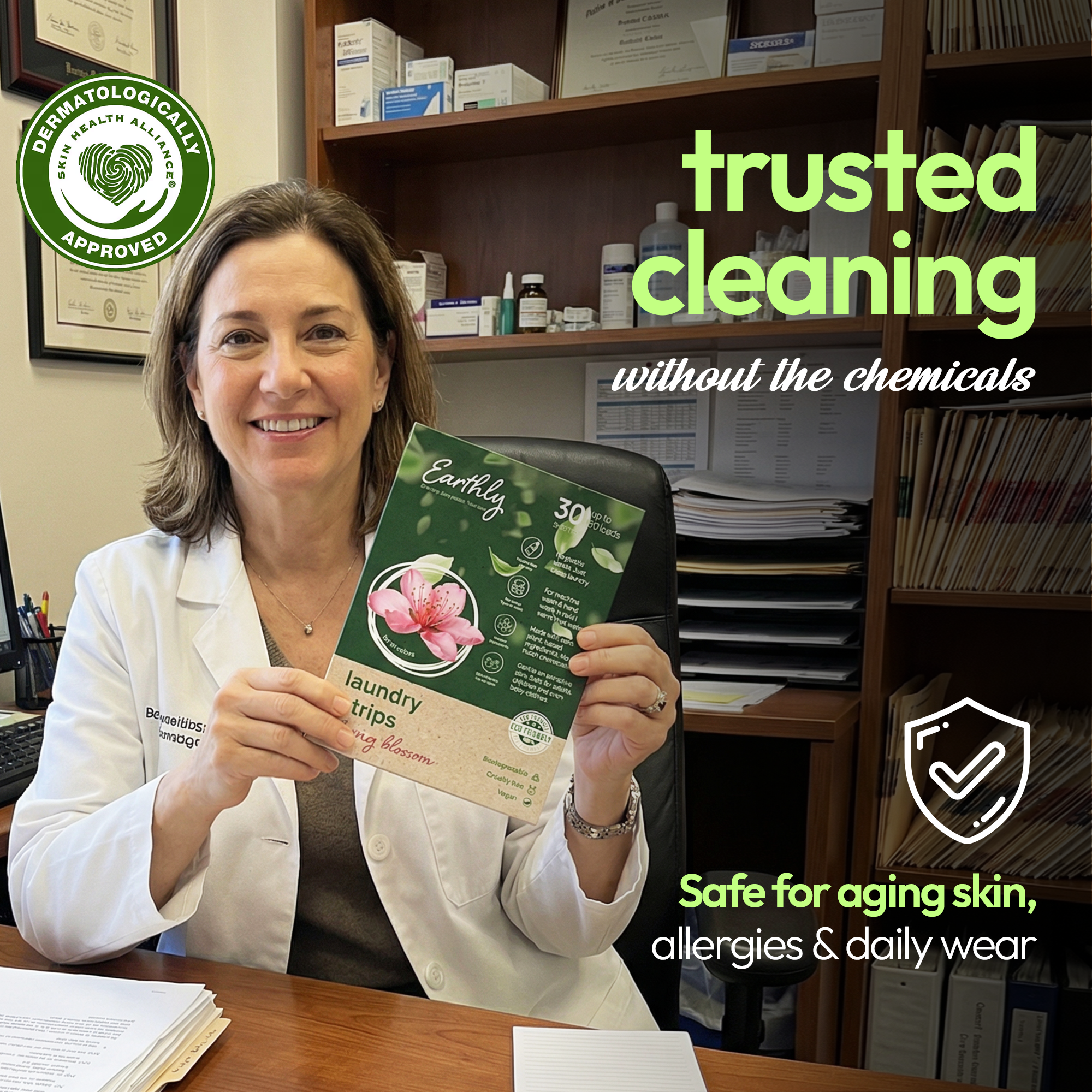 ZERO-RESIDUE LAUNDRY STRIPS.