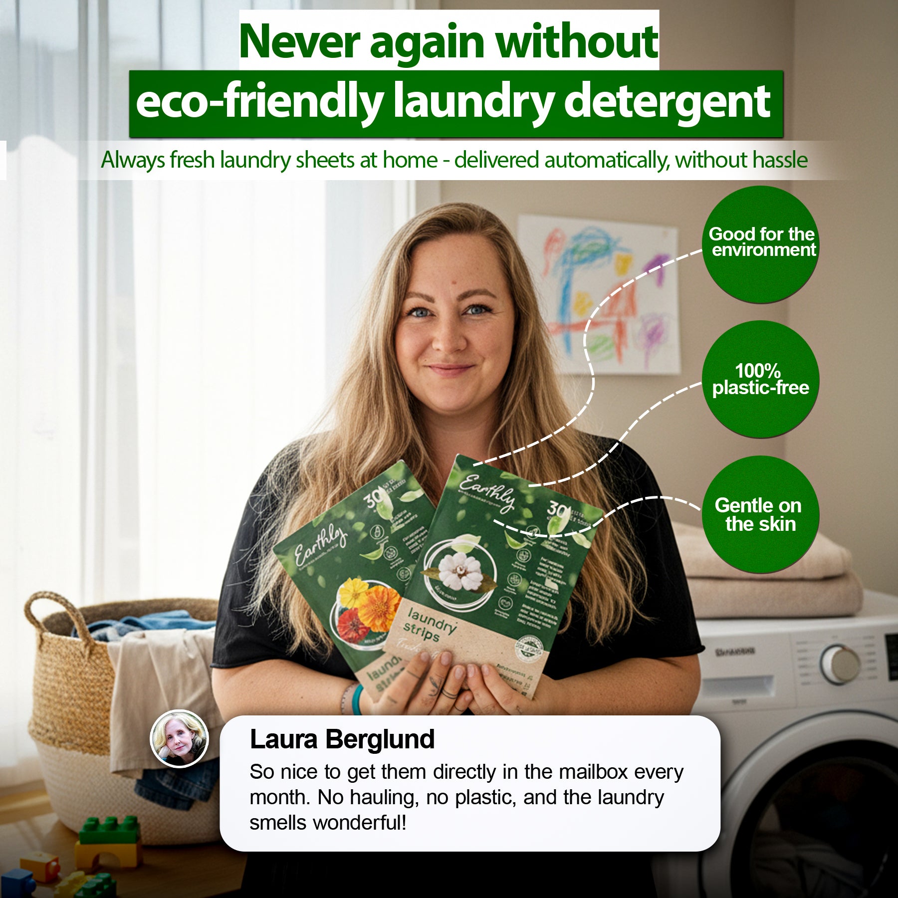 Eco-friendly Laundry Strips – Flower Boost 🌼