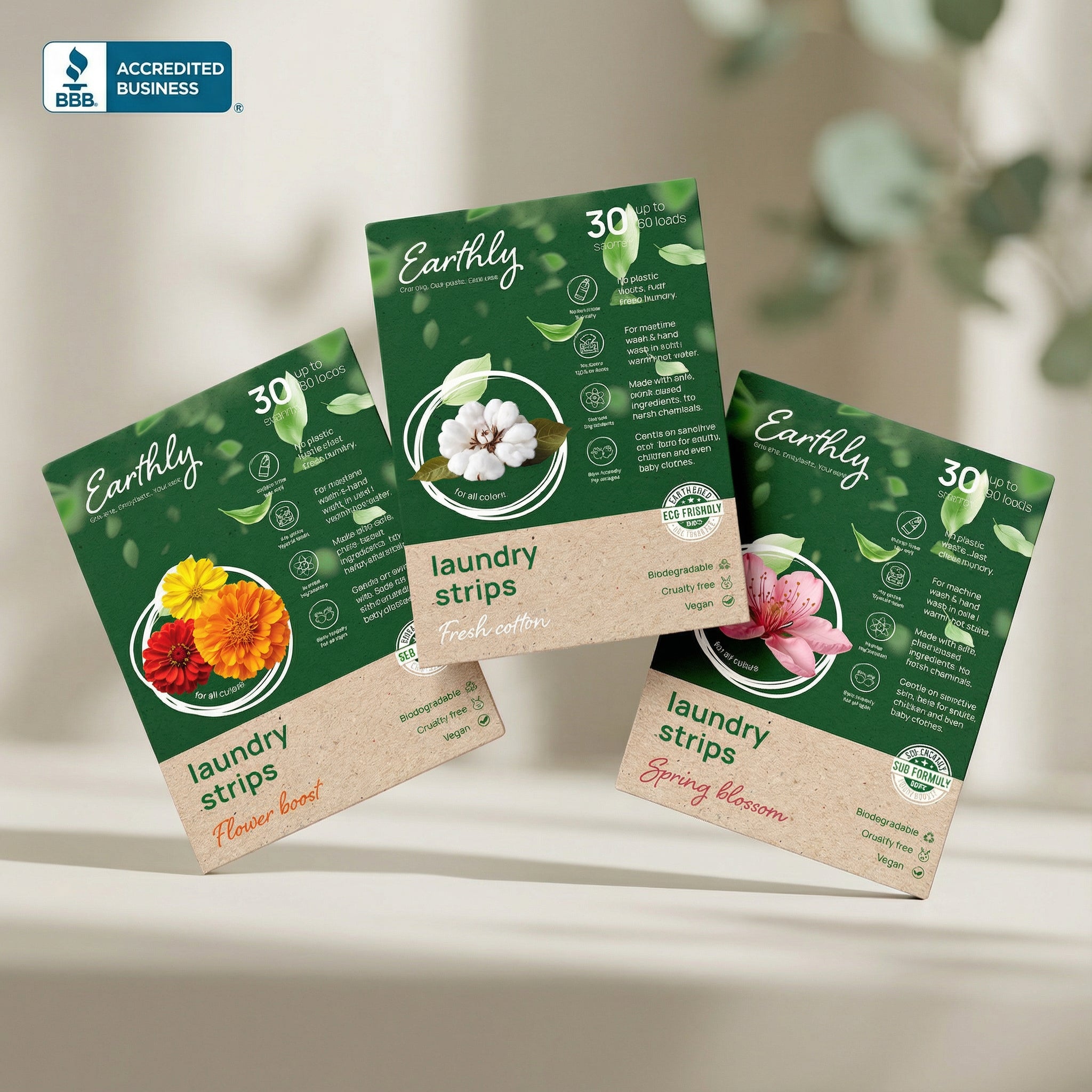 ECO-FRIENDLY LAUNDRY STRIPS