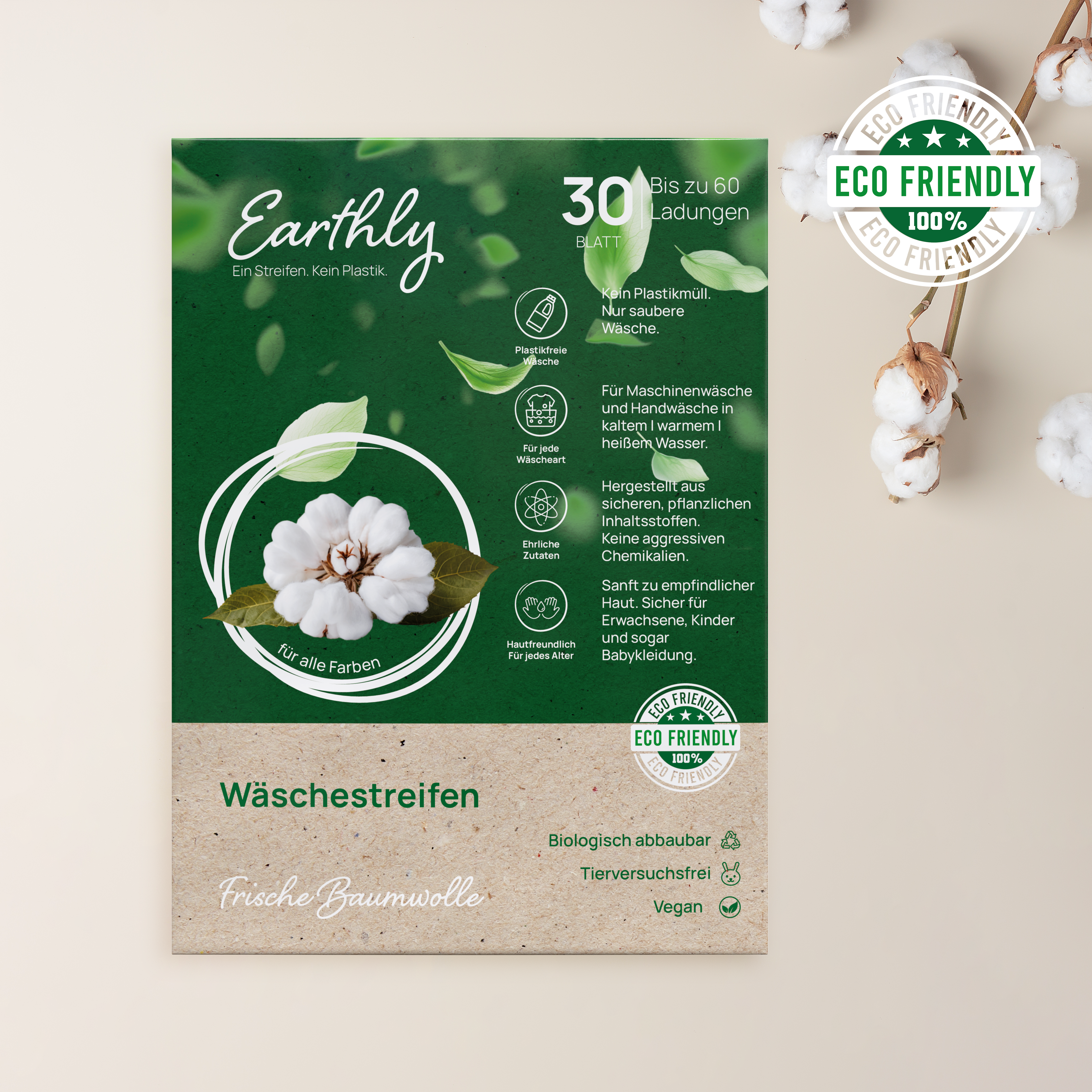 Umweltfreundliche Waschstreifen - Frühlingsblüte 🌸