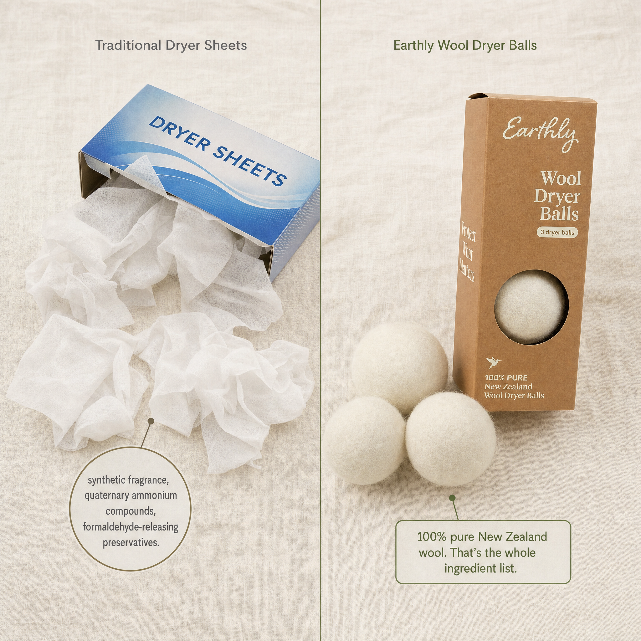 Dryer Balls – 100% New Zealand Wool