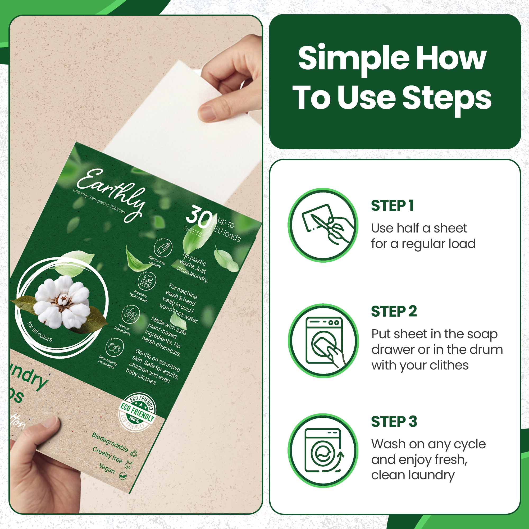 Eco-friendly Laundry Strips