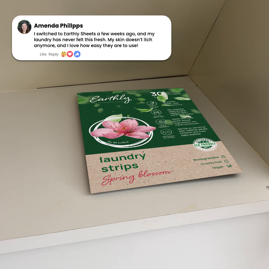 Eco-friendly Laundry Strips – Fresh Cotton ✨