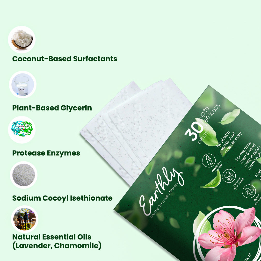 Eco-friendly Laundry Strips – Fresh Cotton ✨