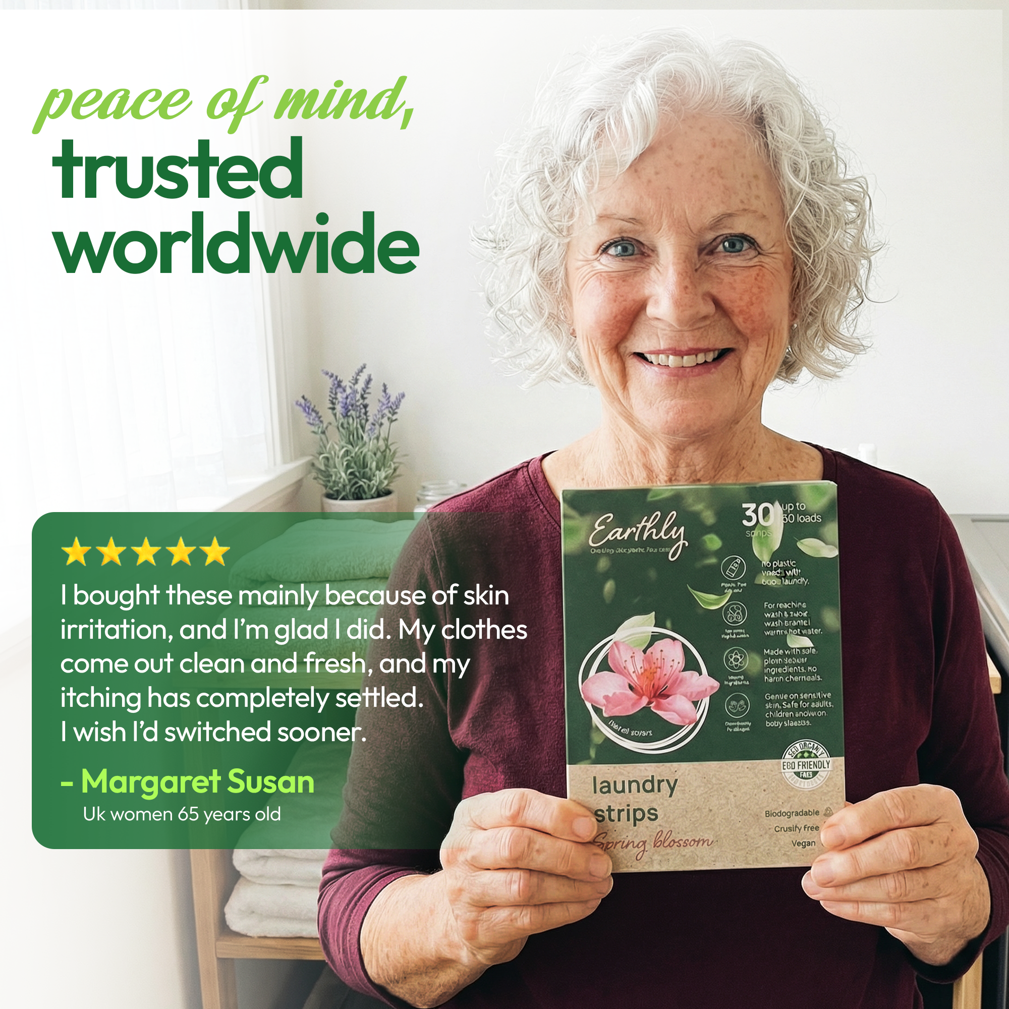 ZERO-RESIDUE LAUNDRY STRIPS.