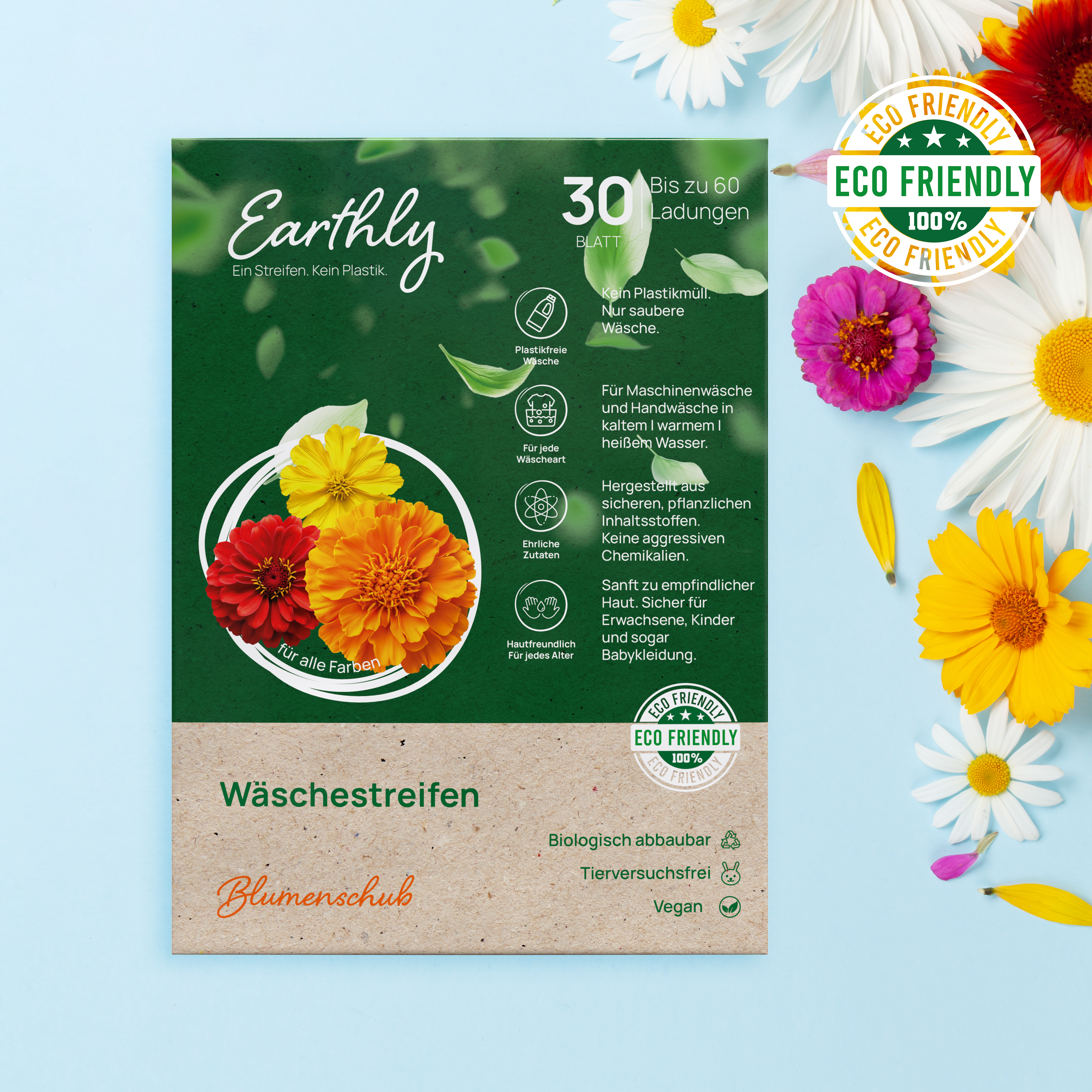 Miljövänliga tvättremsor – Blütenkraft 🌼