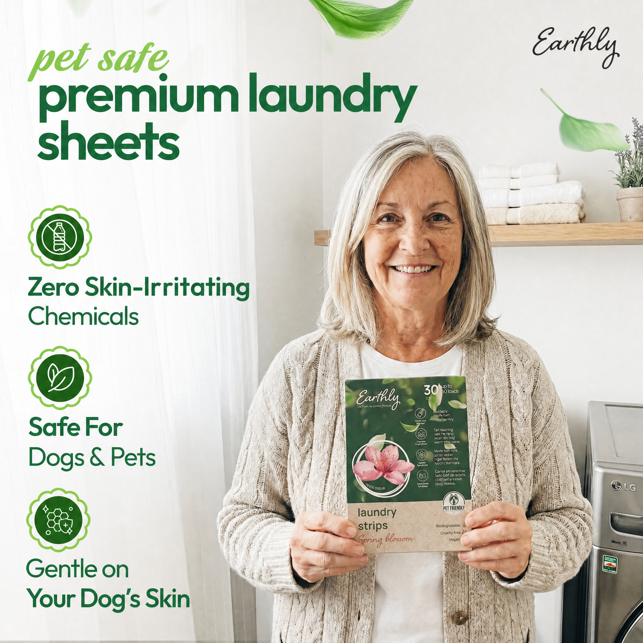 ZERO-RESIDUE DOG LAUNDRY SHEETS
