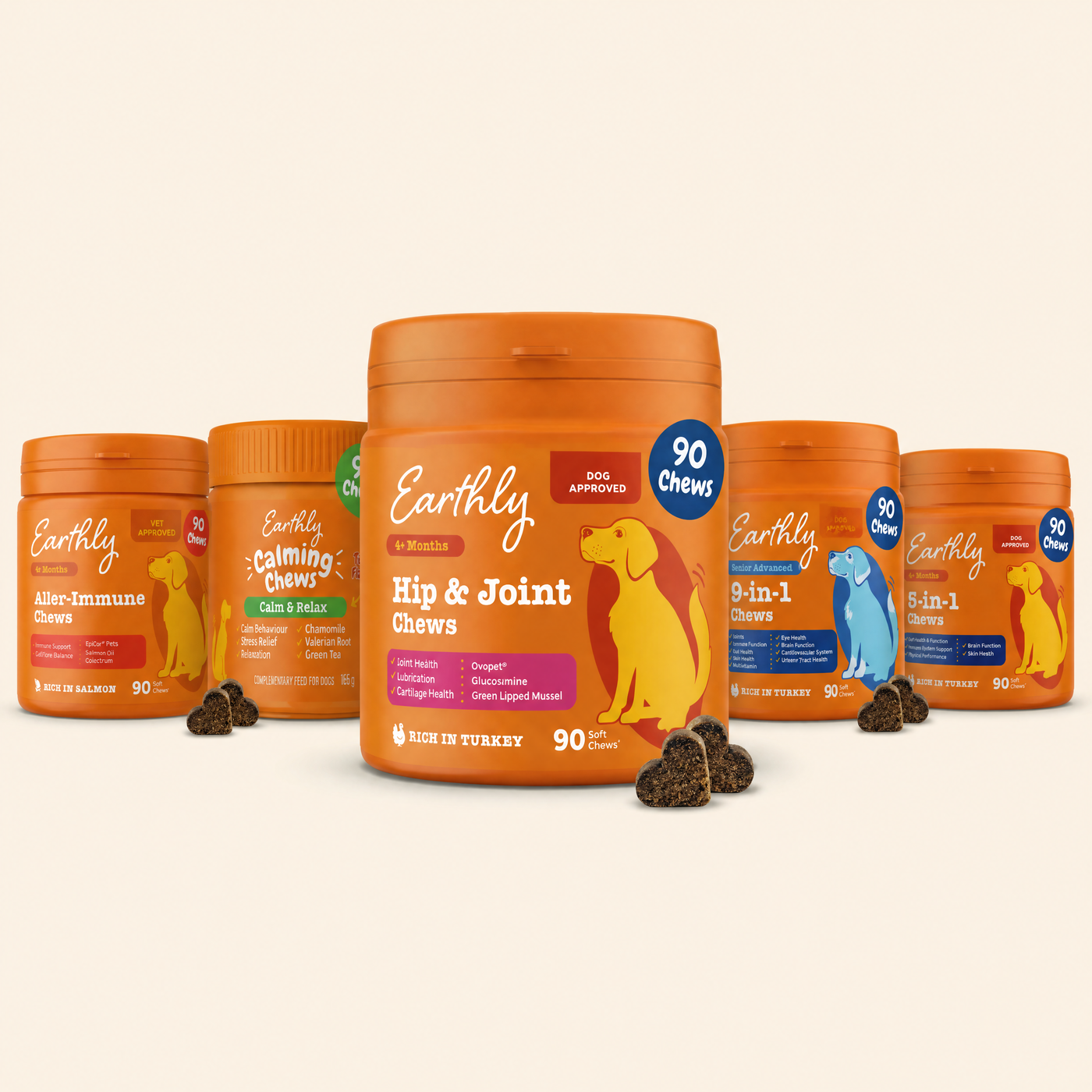 The Earthly dog supplement range